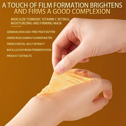 🌿✨ Turmeric Vitamin C Firming Mask (10 Pc Tube) – Glow, Firm & Hydrate Naturally ✨🌿